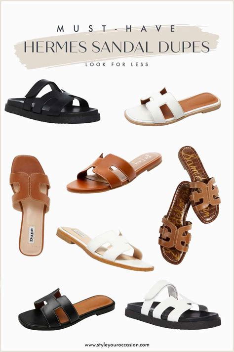 hermes knockoff sandals|hermes dupe sandals primark.